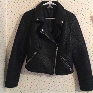 FAUX LEATHER JACKET